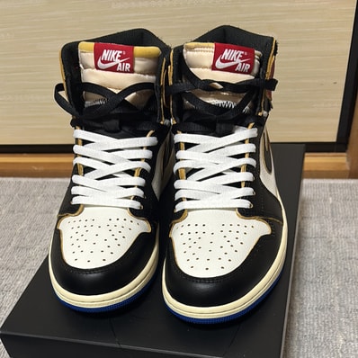 fragment design × UNION × Nike Air Jordan 1 High OG "Black/Varsity Red"