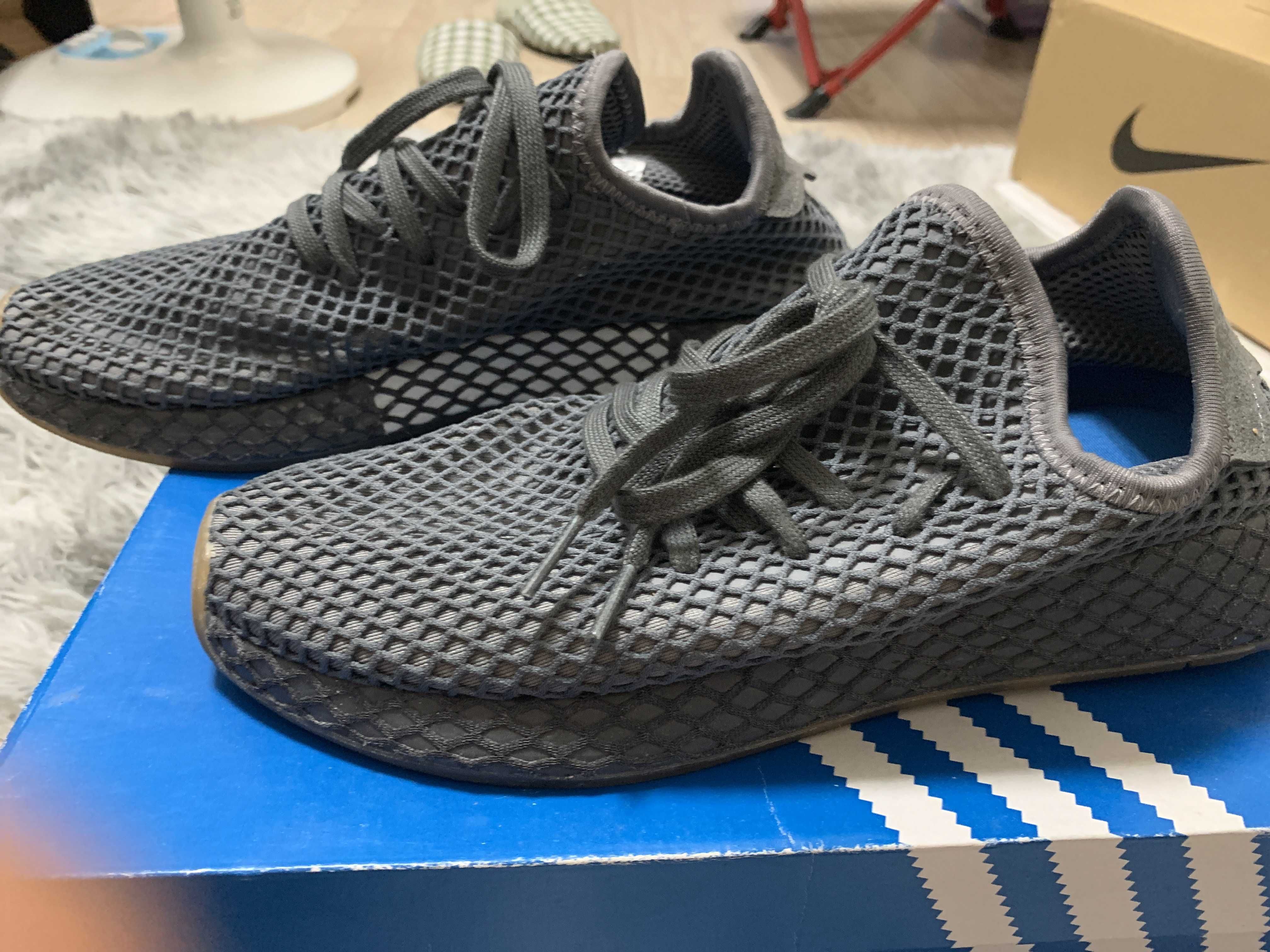 Pharrell Williams × adidas Tennis HU "Linen Green/Tactile Green"