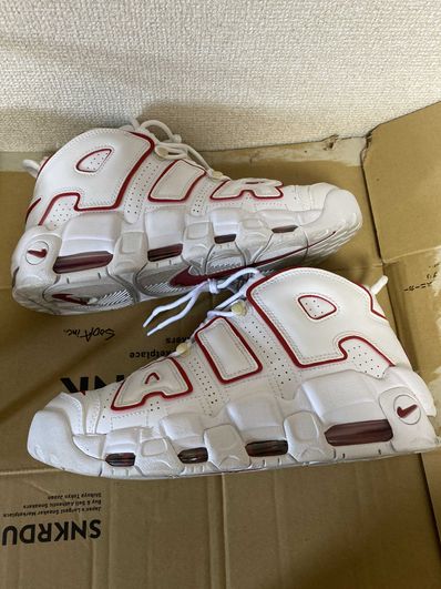 NIKE AIR MORE UPTEMPO "WHITE/VARSITY RED" (2021)