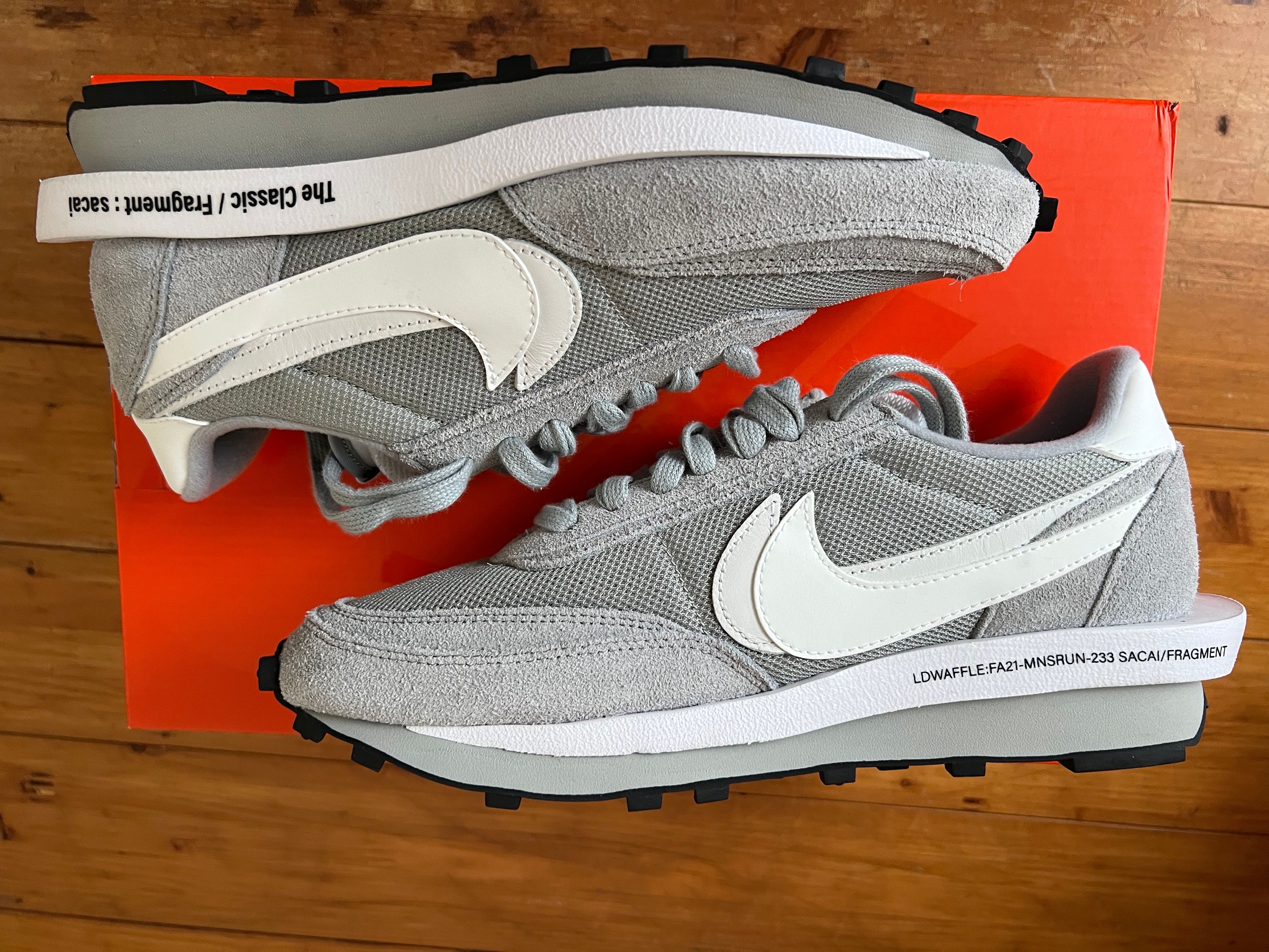 Fragment × sacai × Nike LD Waffle "Light Smoke Grey"
