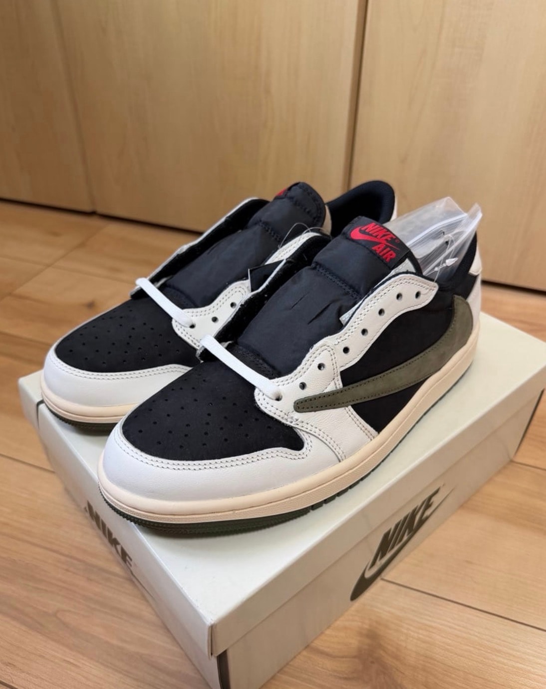 Travis Scott × Nike Women's Air Jordan 1 Low OG "Medium Olive"