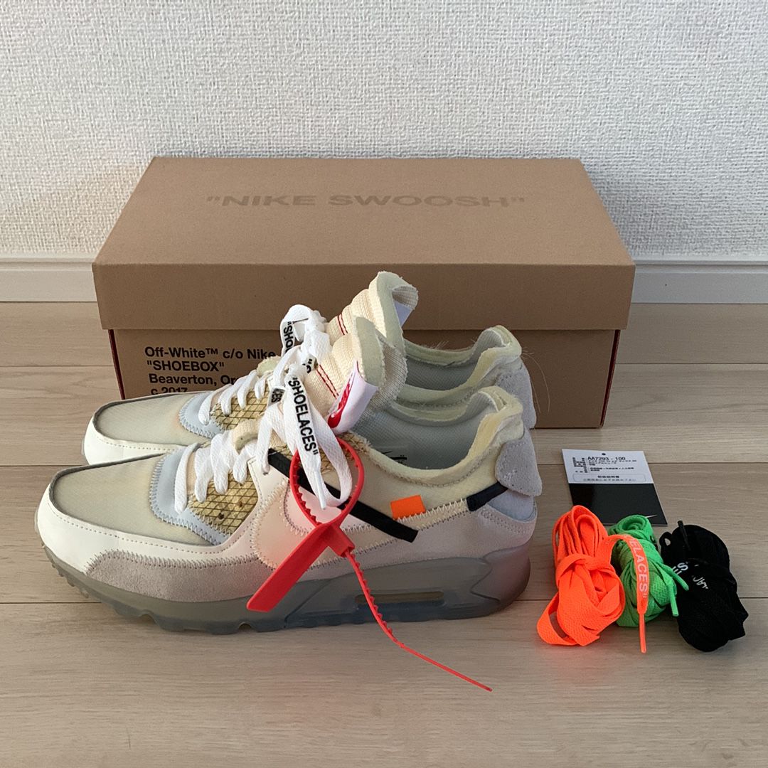 Off-White × Nike Air Max 90 "The 10/Sail"