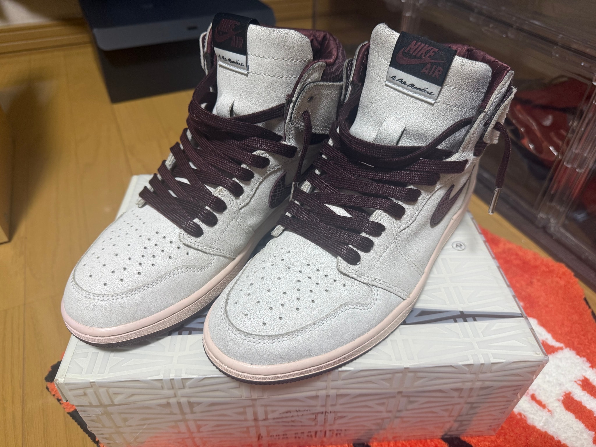 A Ma Maniere × Nike Air Jordan 1 Retro High OG "Sail and Burgundy"