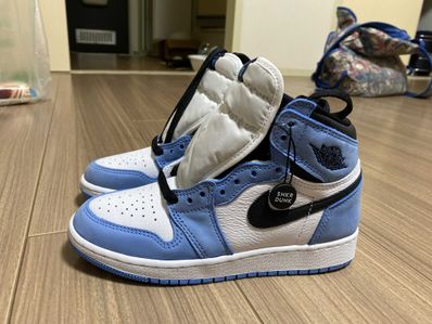 Nike GS Air Jordan 1 High "White/University Blue/Black"