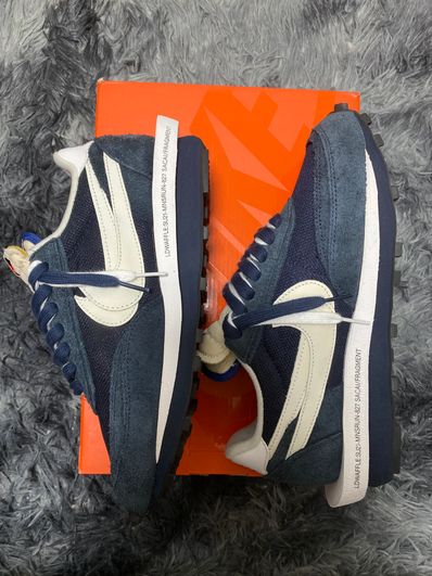 Fragment × sacai × Nike LD Waffle "Blackended Blue"