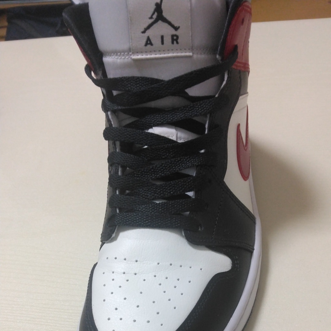 Nike Women's Air Jordan 1 Mid "Sail/Off Noir/White/Gym Red"