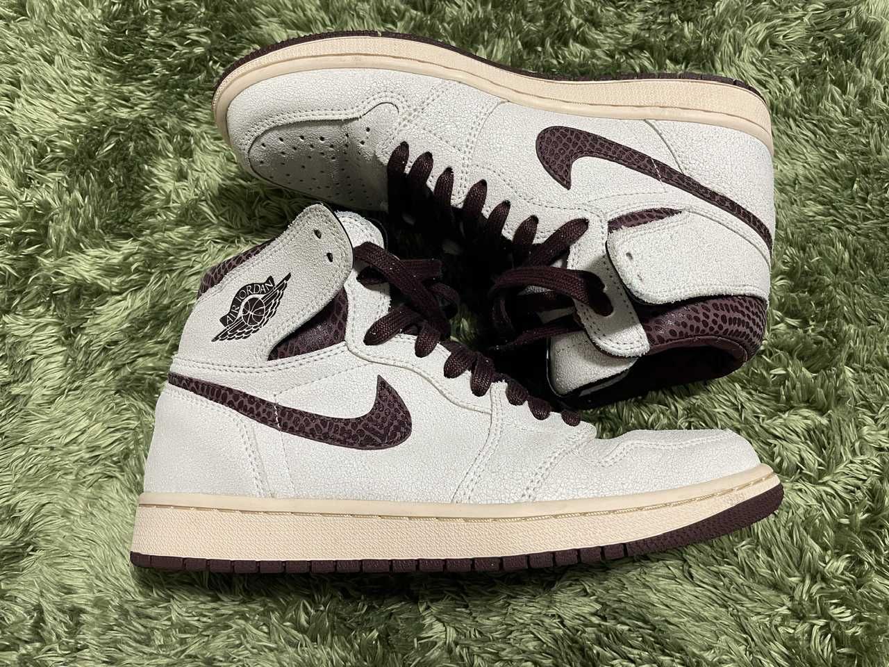 A Ma Maniere × Nike Air Jordan 1 Retro High OG "Sail and Burgundy"