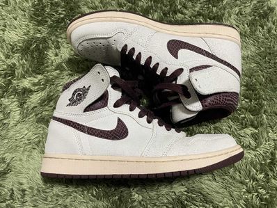 A Ma Maniere × Nike Air Jordan 1 Retro High OG "Sail and Burgundy"