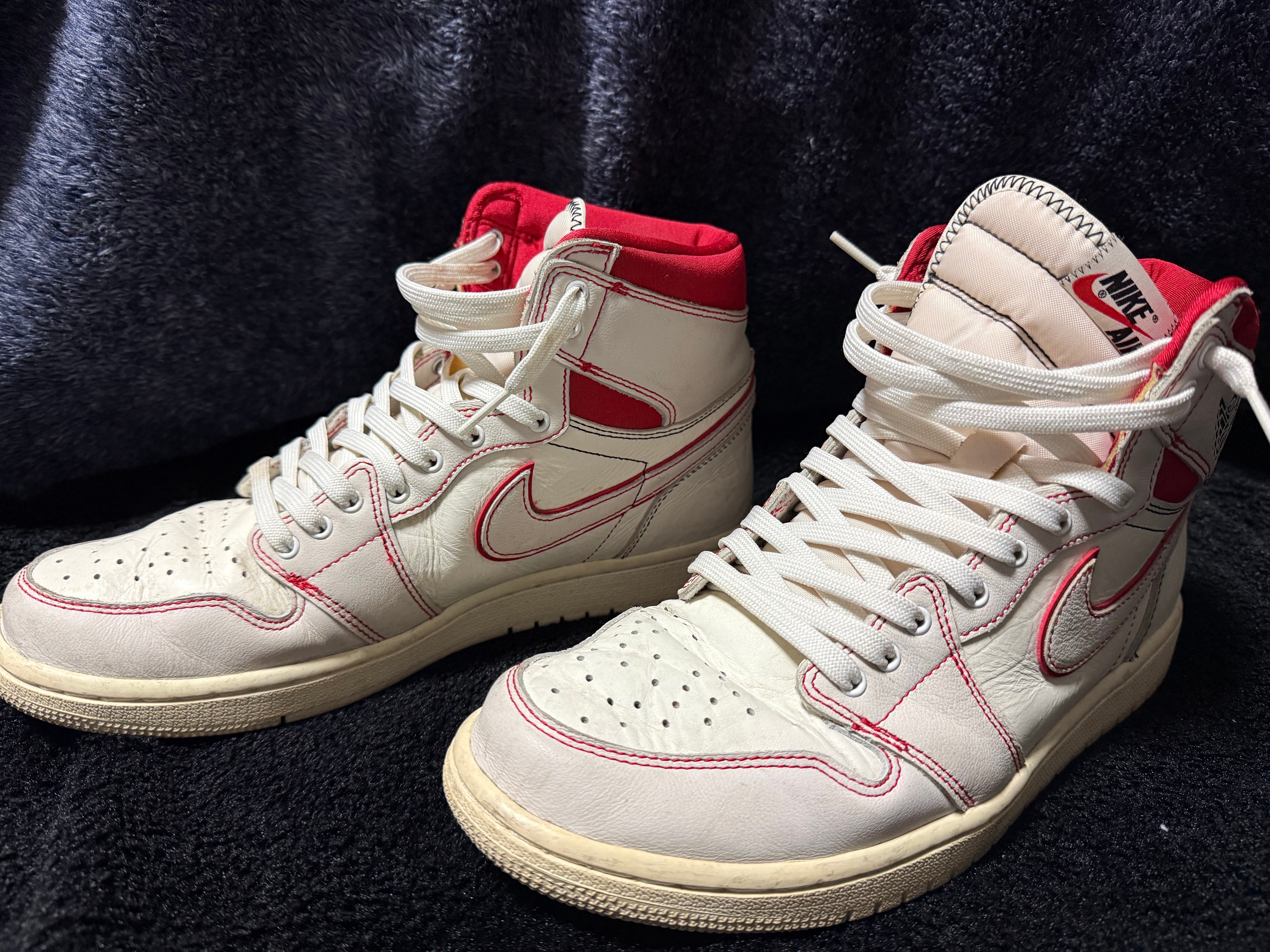 Nike Air Jordan 1 Retro High OG "Sail/University Red"