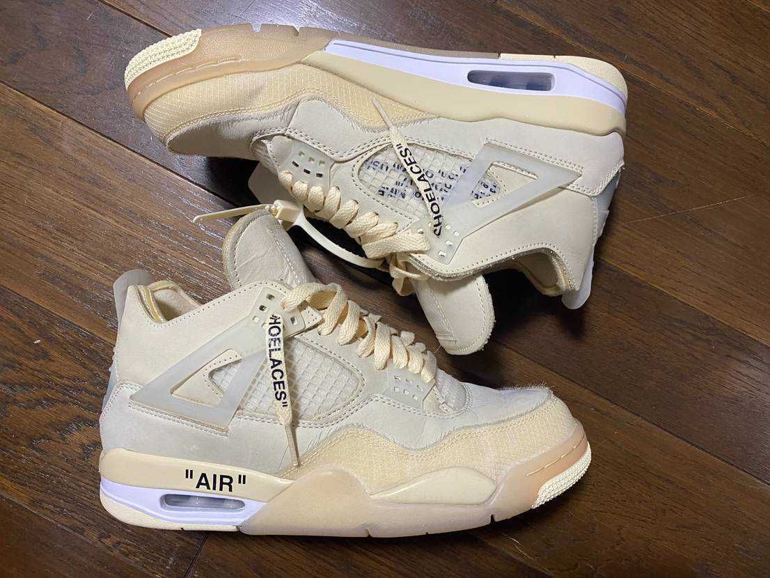 Off-White × Nike Women's Air Jordan 4 SP "Sail"