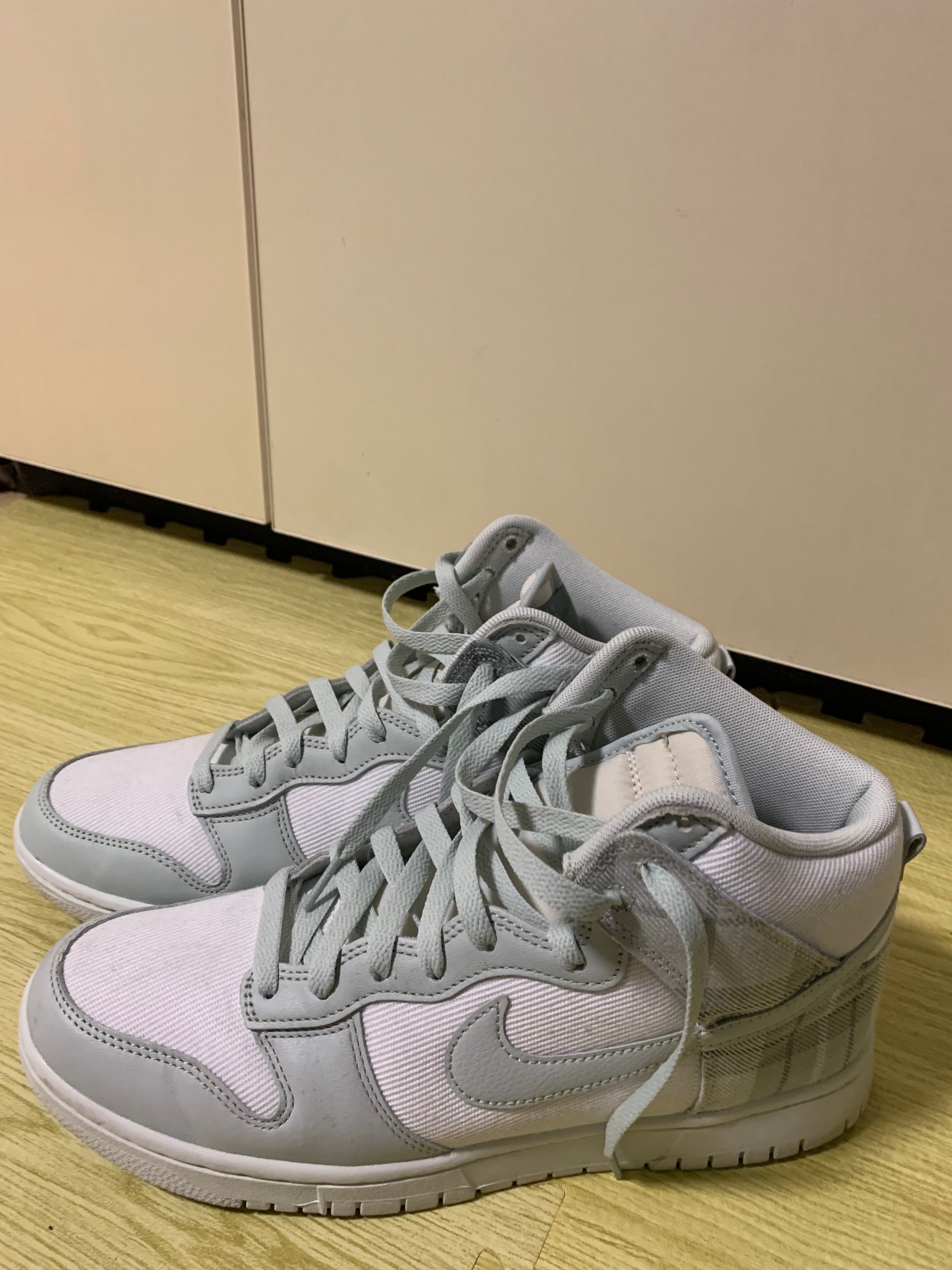 Nike Dunk High Plaid "Summit White/Light Silver"