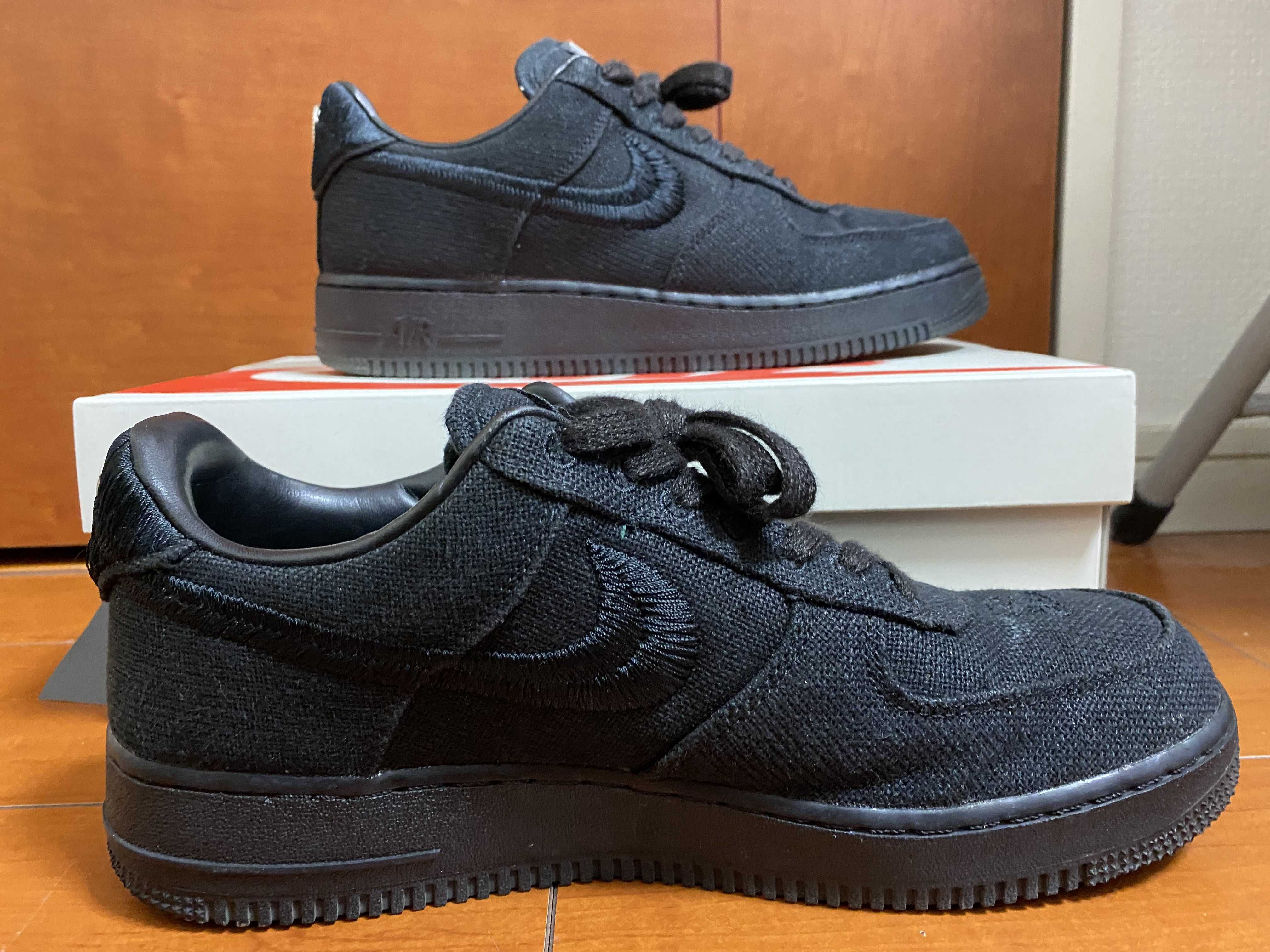 Stussy × Nike Air Force 1 Low "Triple Black"