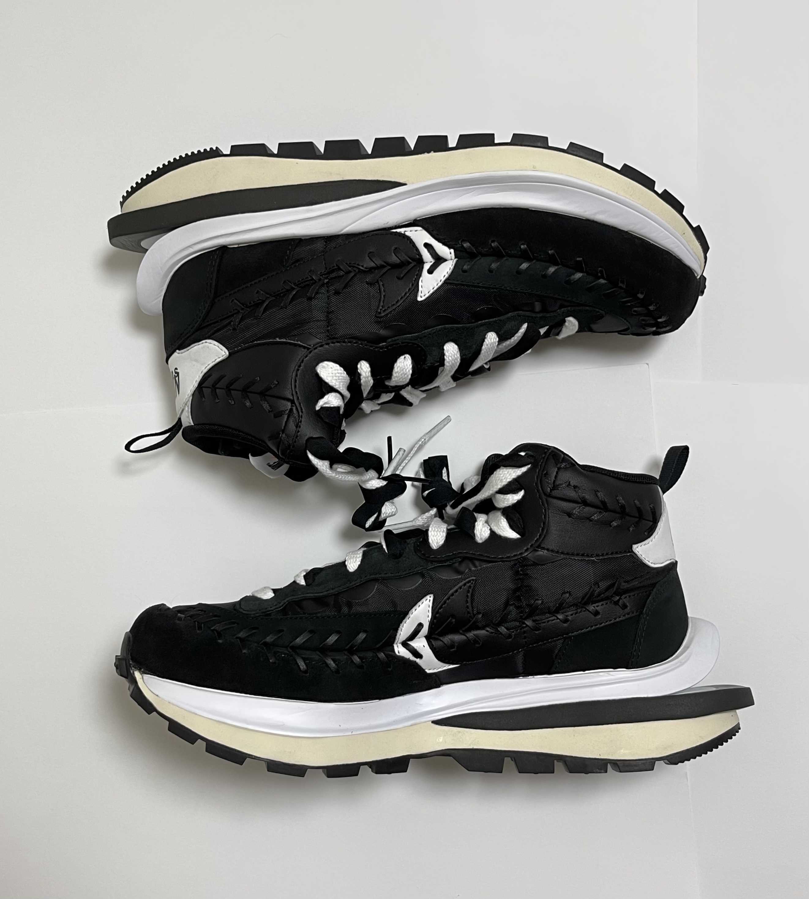 Jean-Paul Gaultier × sacai × Nike Vapor Waffle "Black/Black-White"