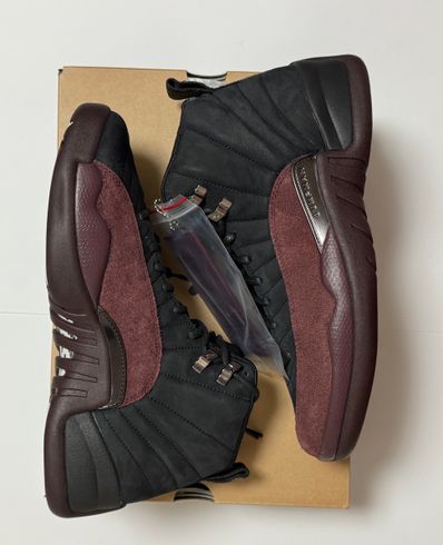 A Ma Maniere × Nike Women's Air Jordan 12 "Black and Burgundy Crush"