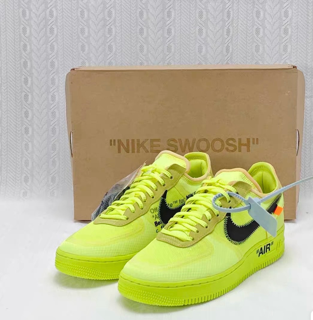 Off-White × Nike Air Force 1 Low "Volt"