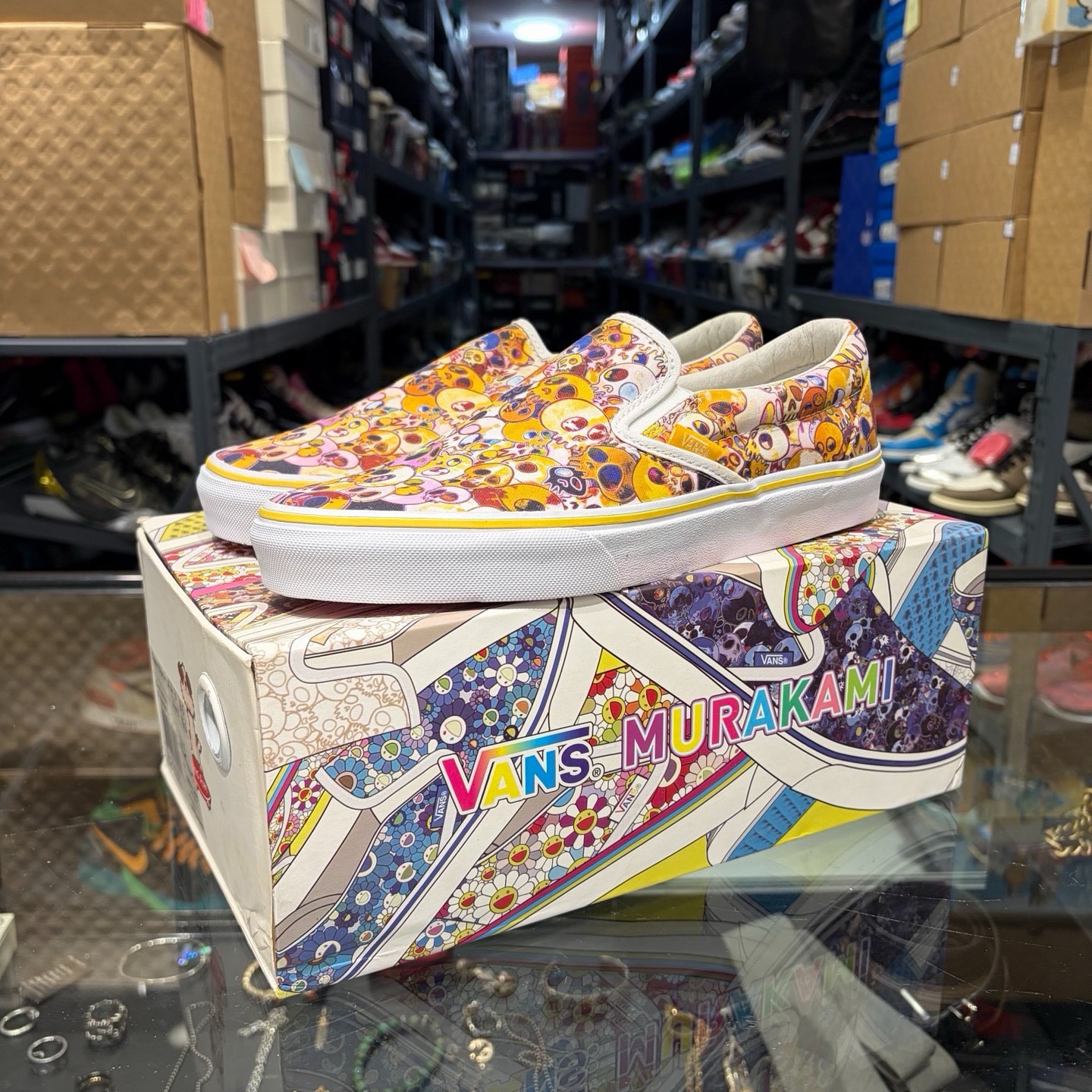 Murakami × Vans Slip-On LX "Yellow Skull"