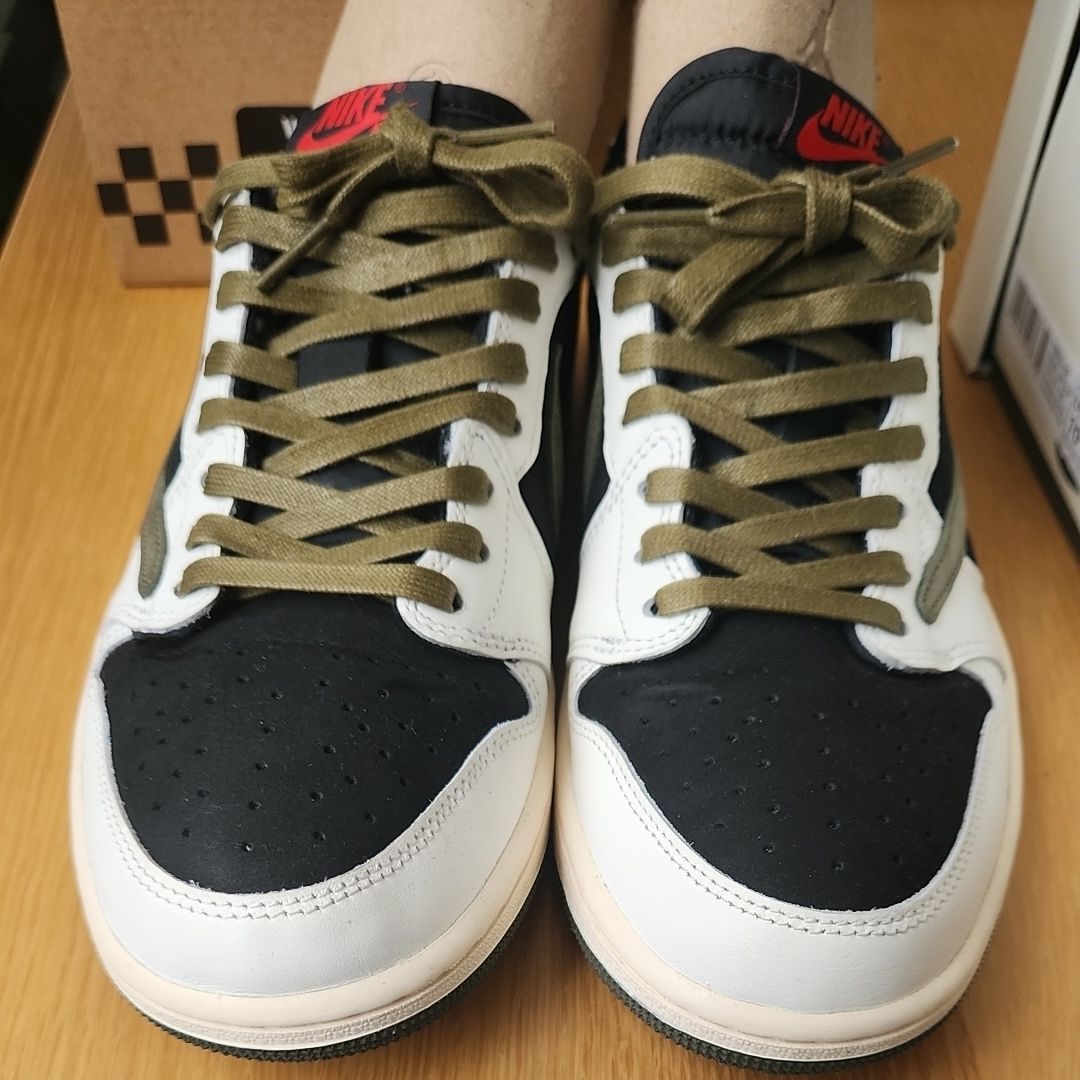 Travis Scott × Nike Women's Air Jordan 1 Low OG "Medium Olive"