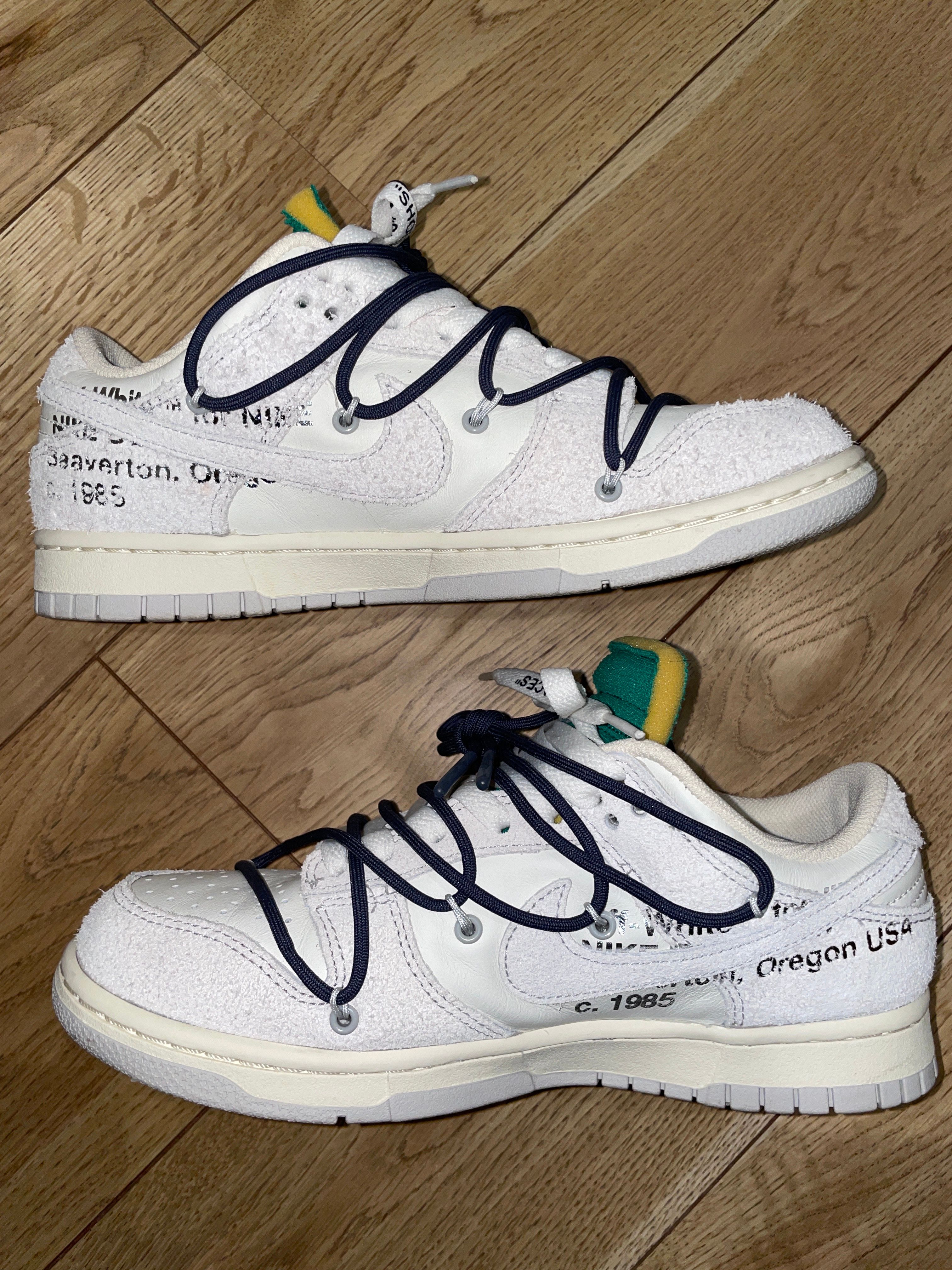 Off-White × Nike Dunk Low "Sail/Neutral Grey/Gridiron"