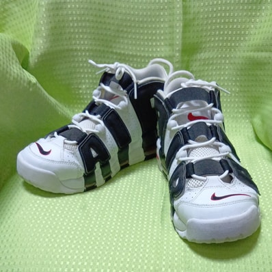 Nike Air More up Tempo "White/Black/University Red"(~2018)