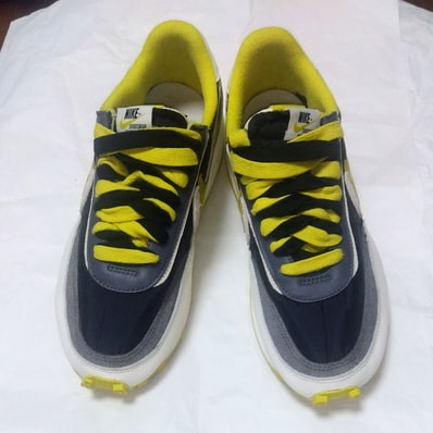 UNDERCOVER × sacai × Nike LD Waffle "Black/Sail-Dark Grey-Bright Citron"