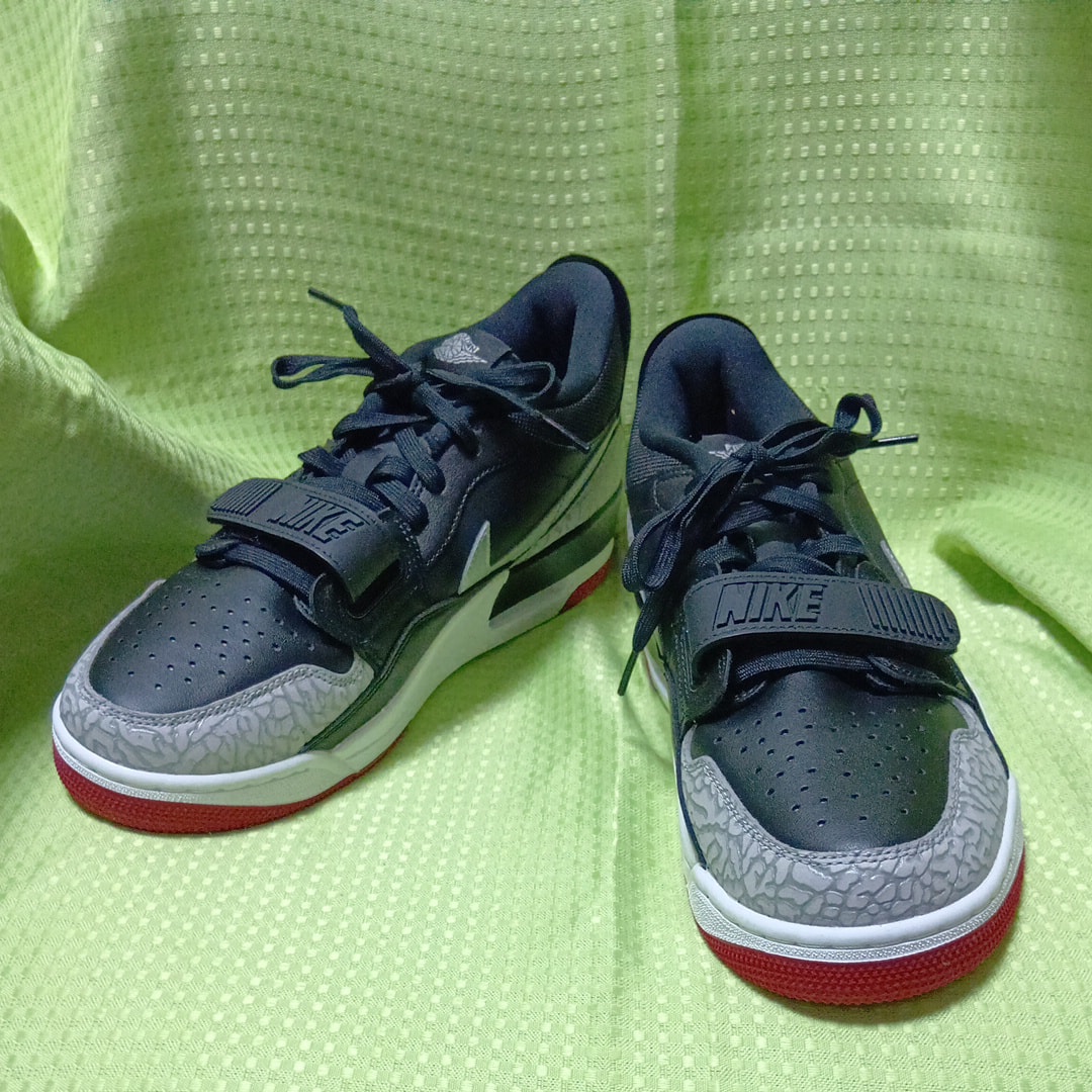 NIke Women's Jordan Legacy 312 Low "Black/Red Cement/Grey/Bred"