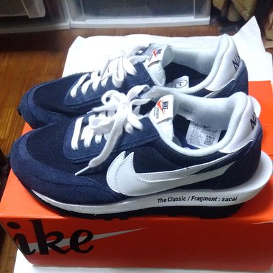 Fragment × sacai × Nike LD Waffle "Blackended Blue"