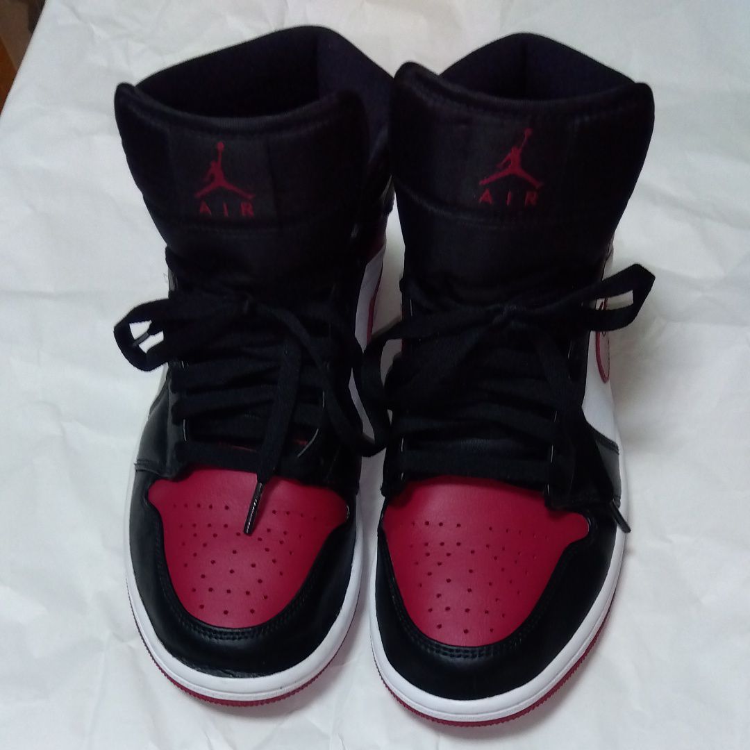 NIKE AIR JORDAN 1 MID "BLACK/RED/WHITE"