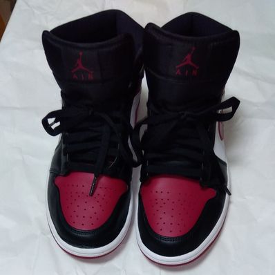 NIKE AIR JORDAN 1 MID "BLACK/RED/WHITE"