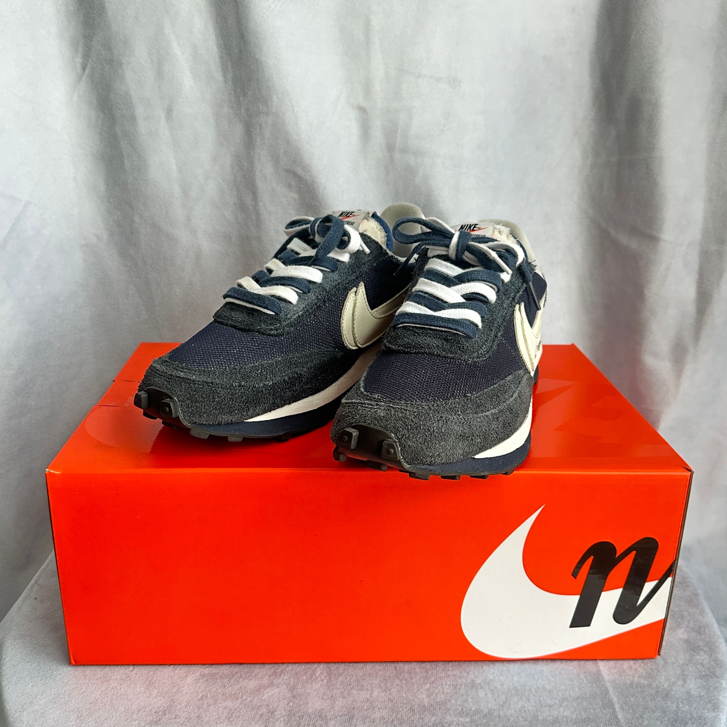 Fragment × sacai × Nike LD Waffle "Blackended Blue"