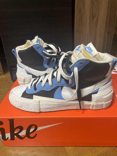 sacai × NIKE BLAZER MID "BLACK / BLUE"