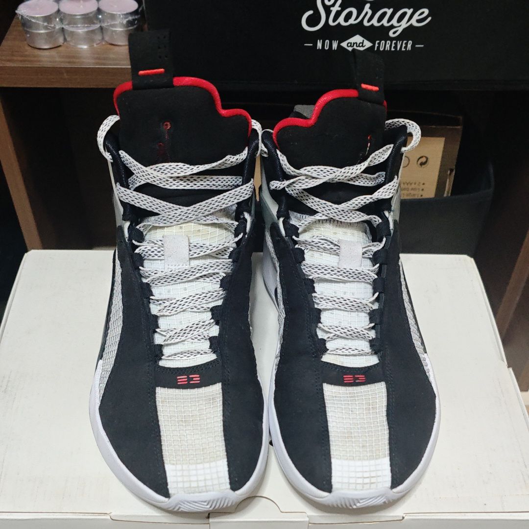 Nike Air Jordan 35 DNA "White/Gym Red/Black" (White Sole)