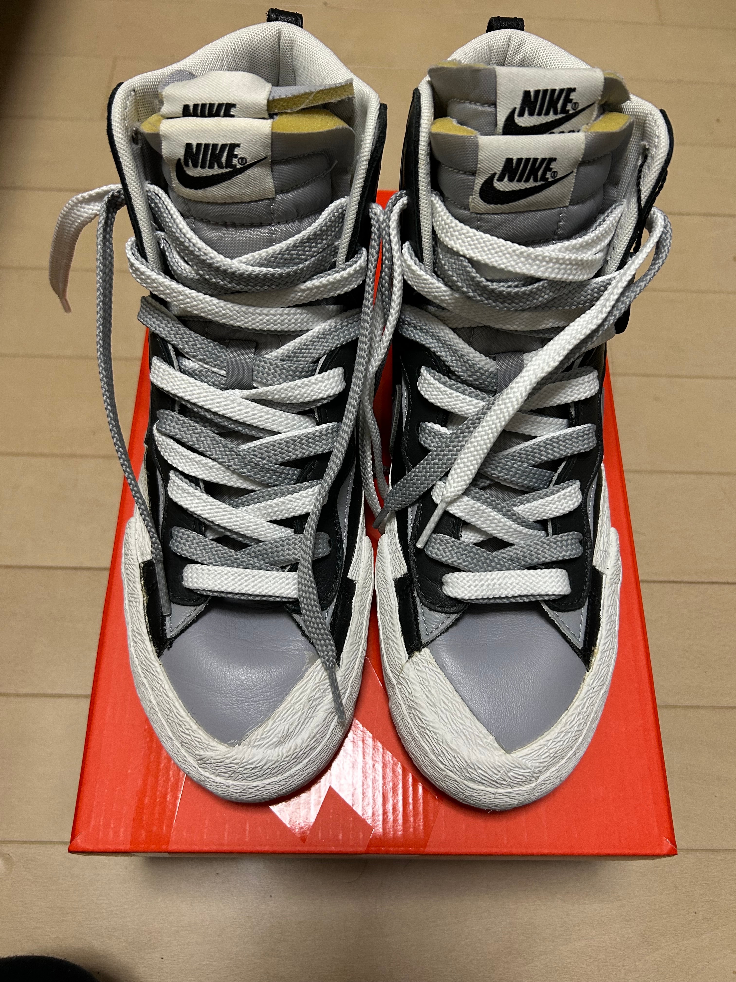 サカイ × ナイキ ブレーザーミッド "ブラック/ウルフグレー/ホワイト"