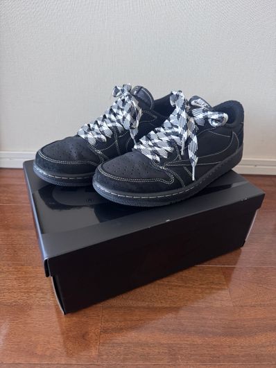 Travis Scott × Nike Air Jordan 1 Low OG SP "Black Phantom"