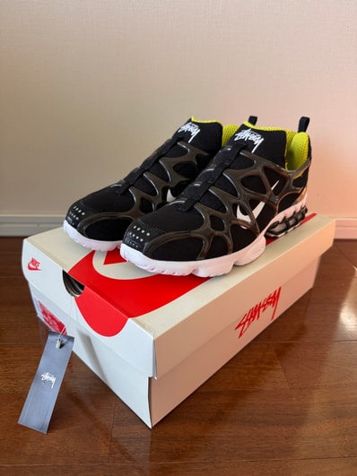 Stussy x Nike Air Zoom Kukini "Black/White/Bright Cactus"