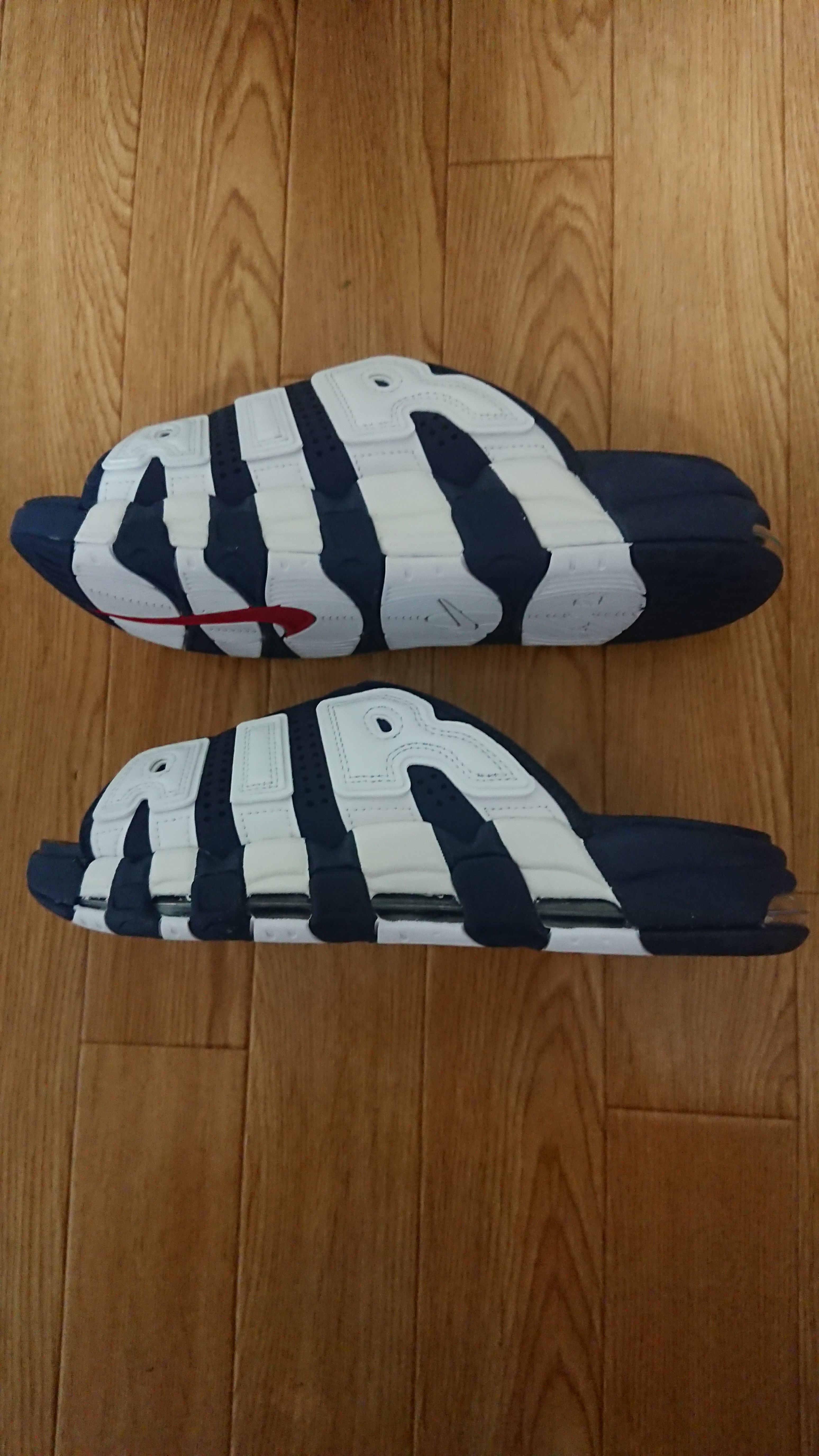 Nike Air More Uptempo Slide "Olympic" (2024) (FQ8700-400/FQ8699-400)