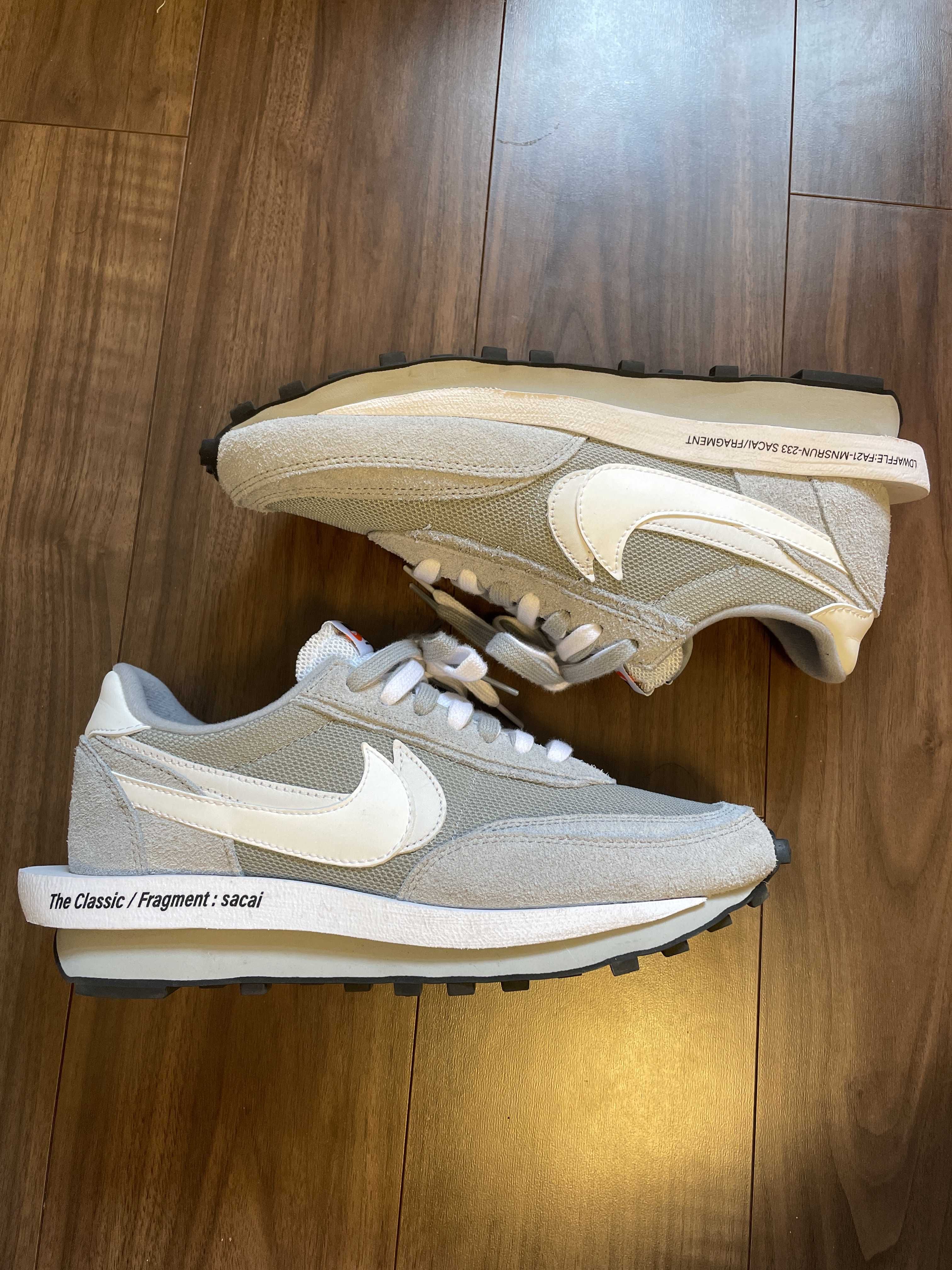 Fragment × sacai × Nike LD Waffle "Light Smoke Grey"