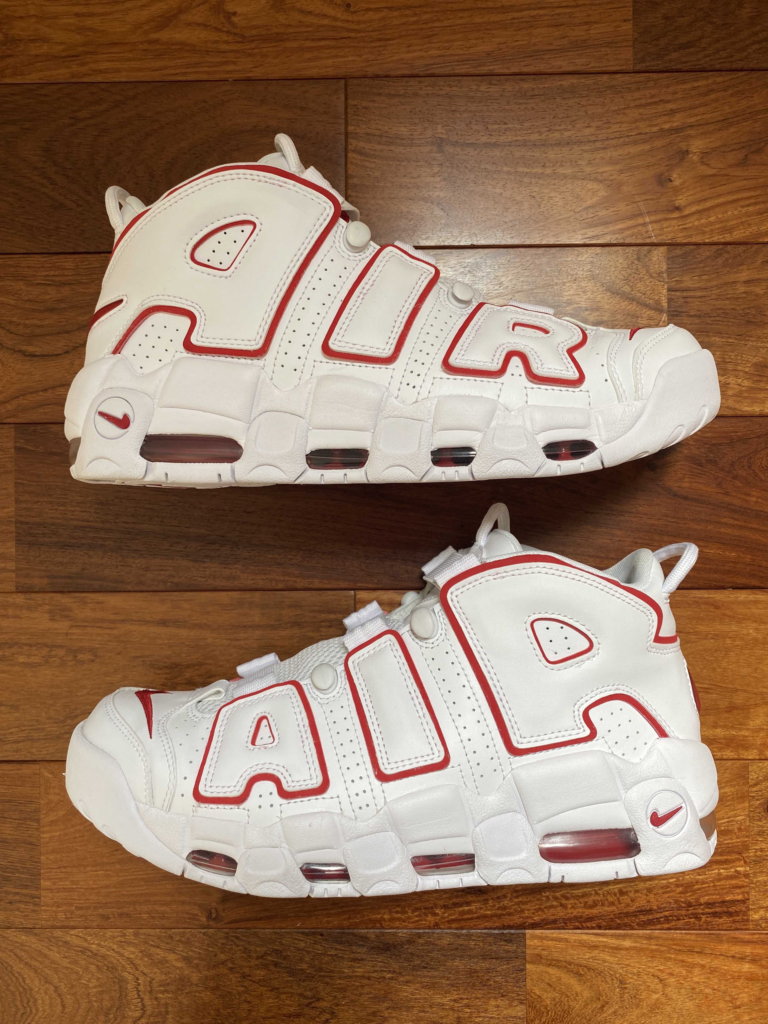NIKE AIR MORE UPTEMPO "WHITE/VARSITY RED" (2021)
