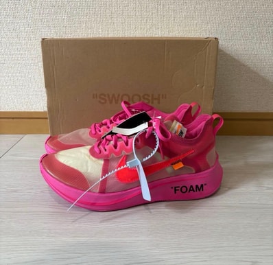 Off-White × Nike Zoom Fly "Pink"