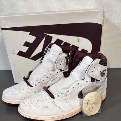 A Ma Maniere × Nike Air Jordan 1 Retro High OG "Sail and Burgundy"