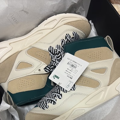 Ami × Puma TRC Blaze Mid High "Marshmallow/Light Sand"