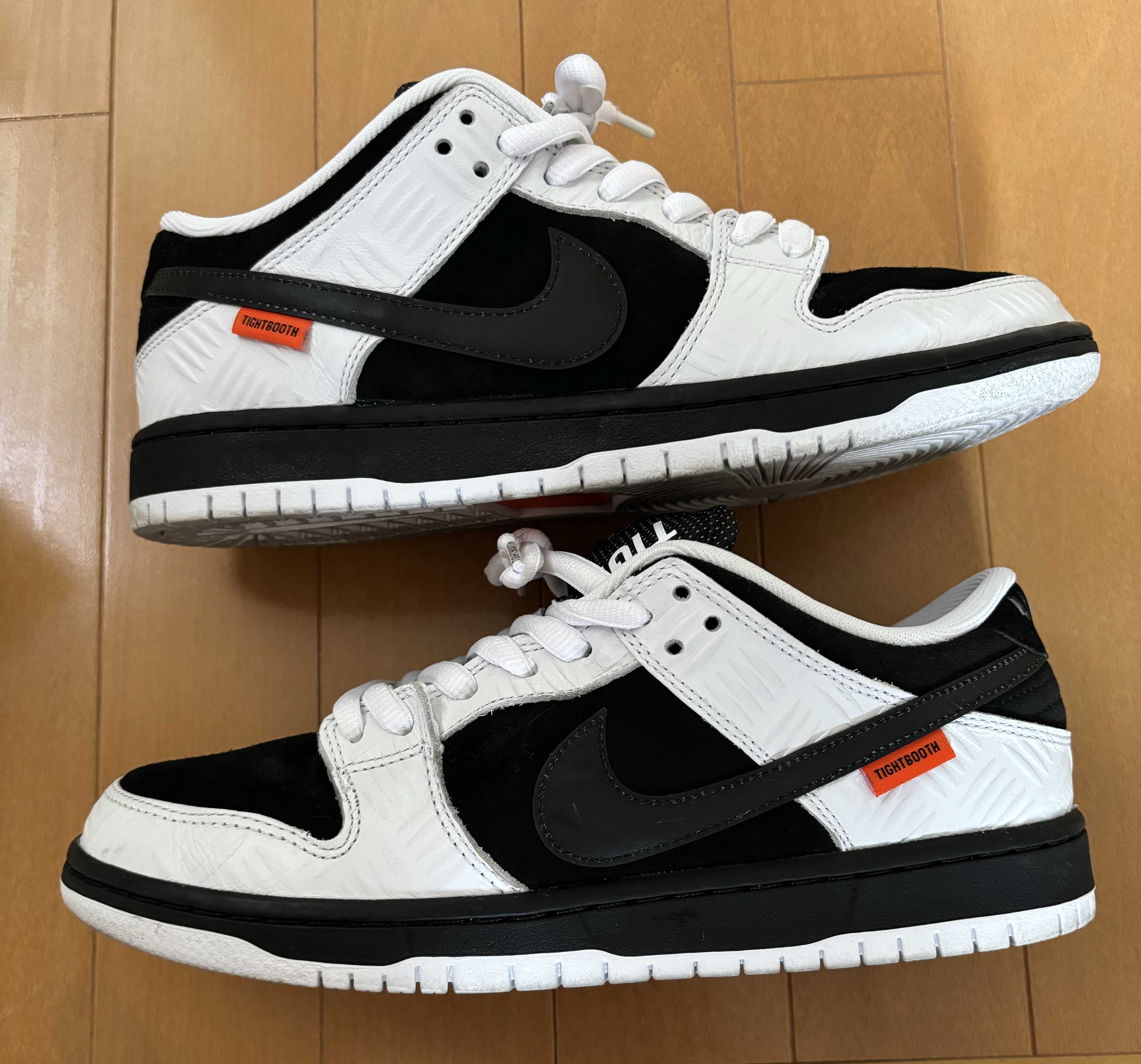 TIGHTBOOTH × Nike SB Dunk Low Pro QS "Black and White"
