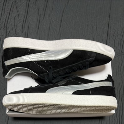PUMA SUEDE VTG MIJ SILVER "BLACK"