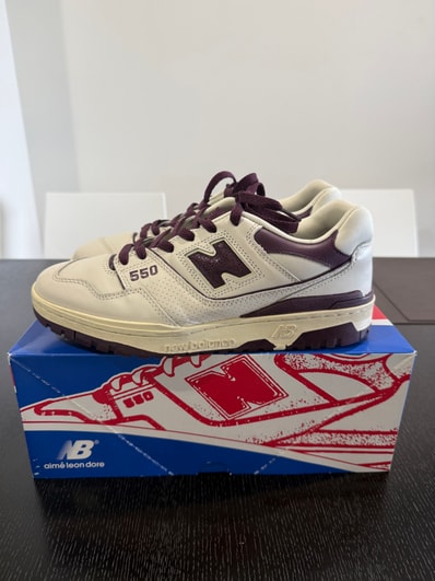 Aime Leon Dore × New Balance 550 "White/Purple"