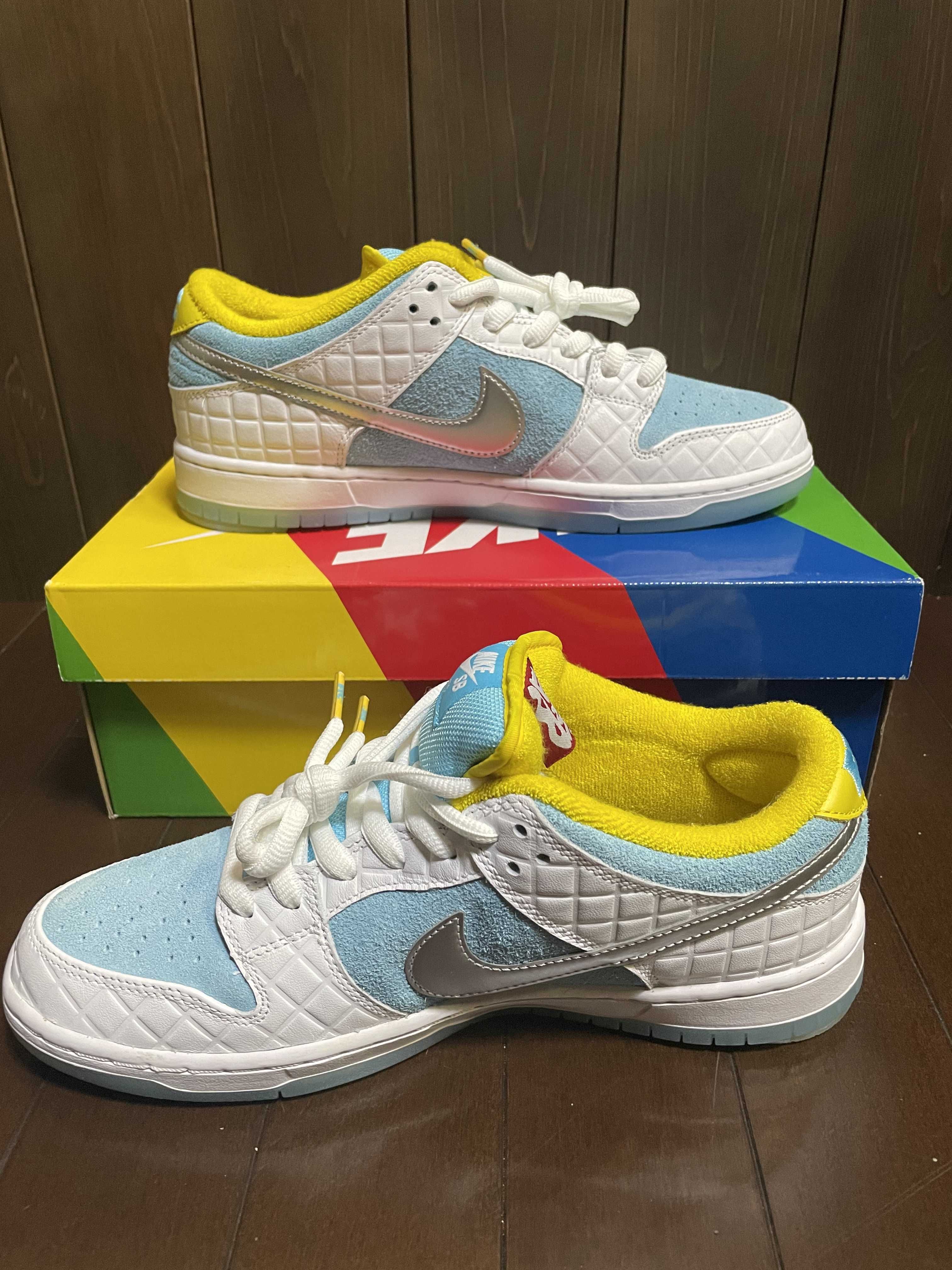 FTC × Nike SB Dunk Low "White/Blue"