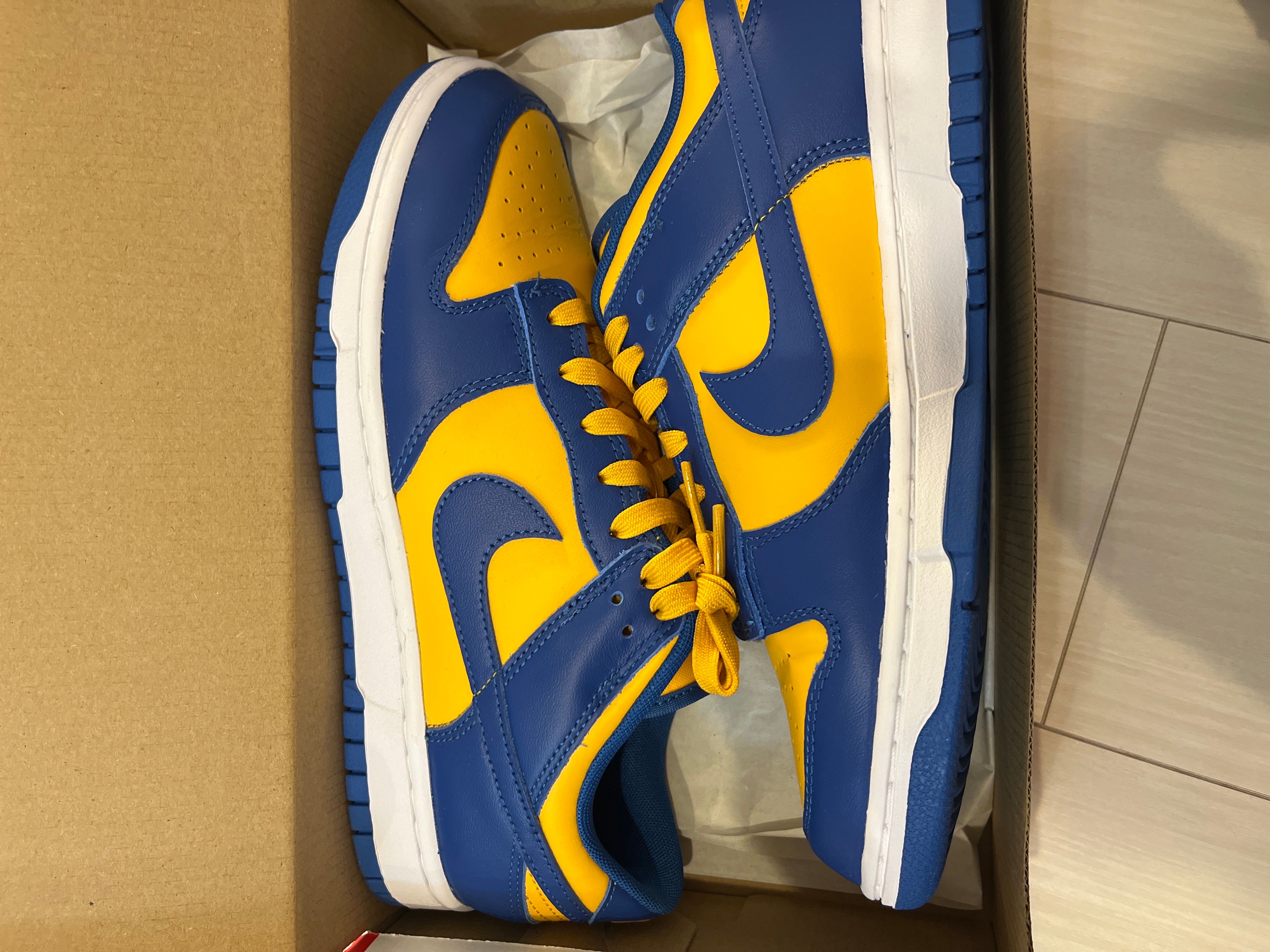 Nike Dunk Low "Blue Jay and University Gold"
