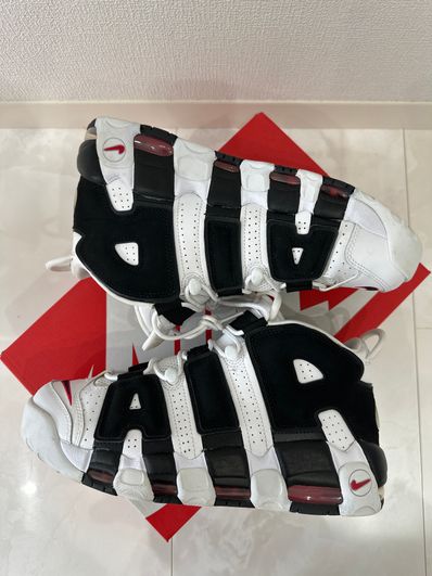 NIKE AIR MORE UPTEMPO "WHITE/BLACK/UNIVERSITY RED"(2020)