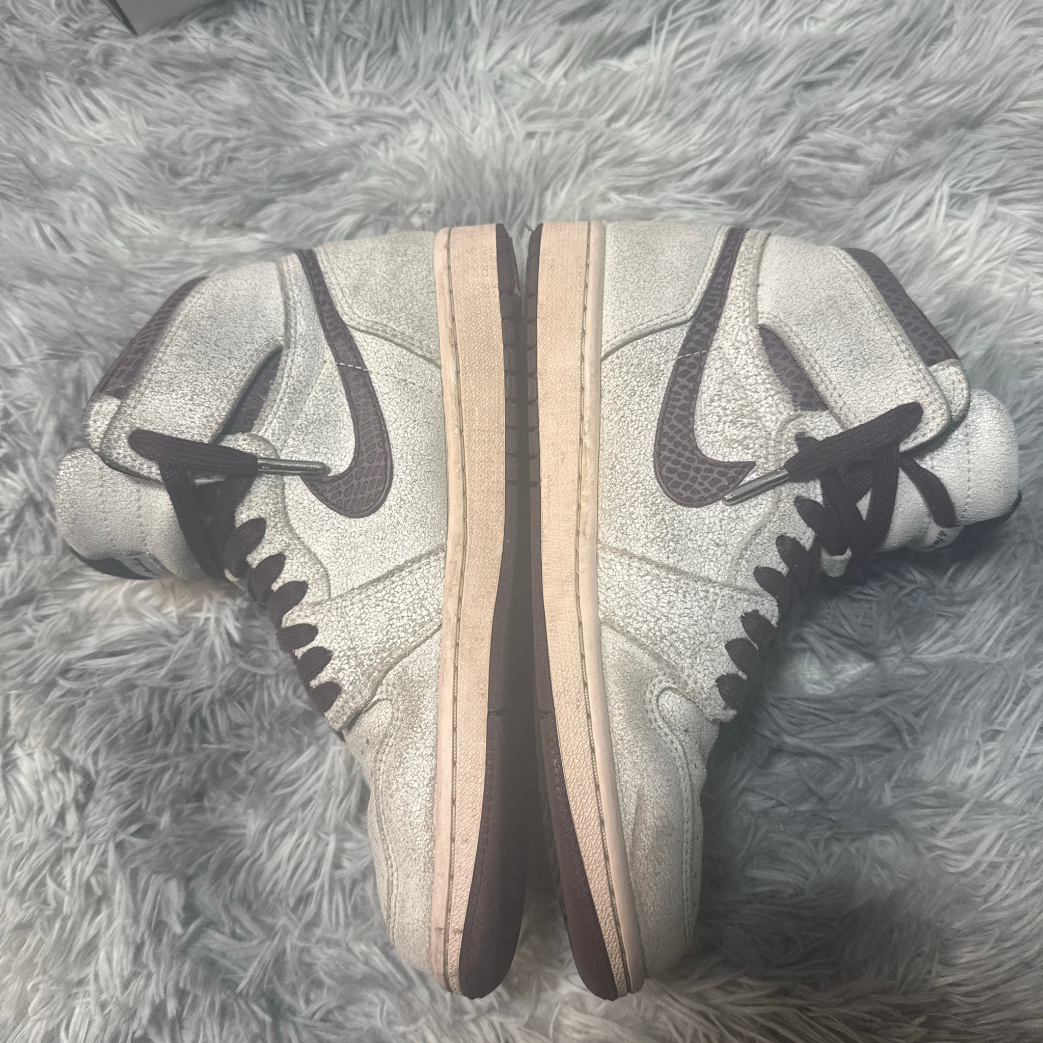 A Ma Maniere × Nike Air Jordan 1 Retro High OG "Sail and Burgundy"