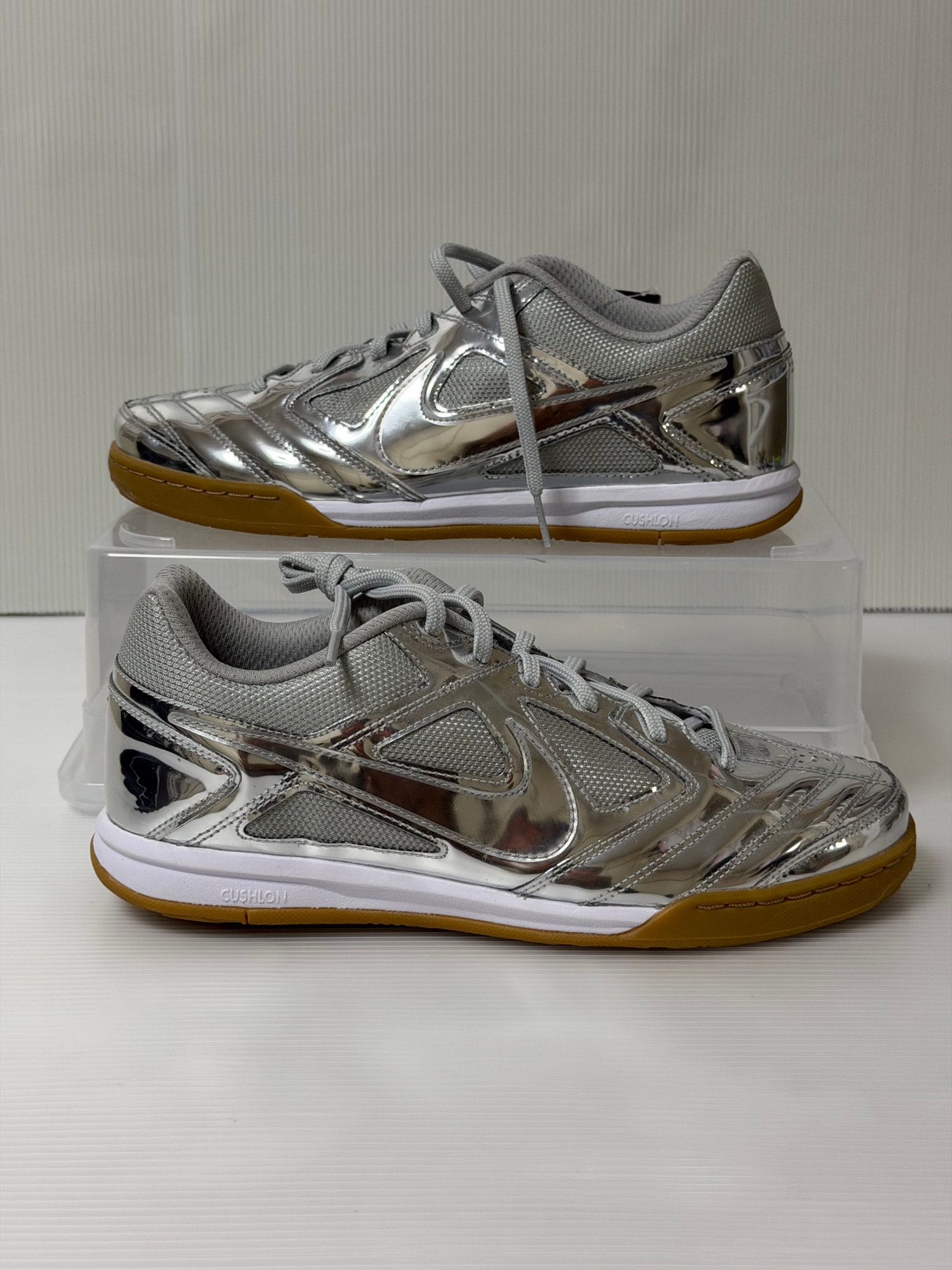 Nike Gato LV8 "Metallic Silver/White/Gum Light Brown"