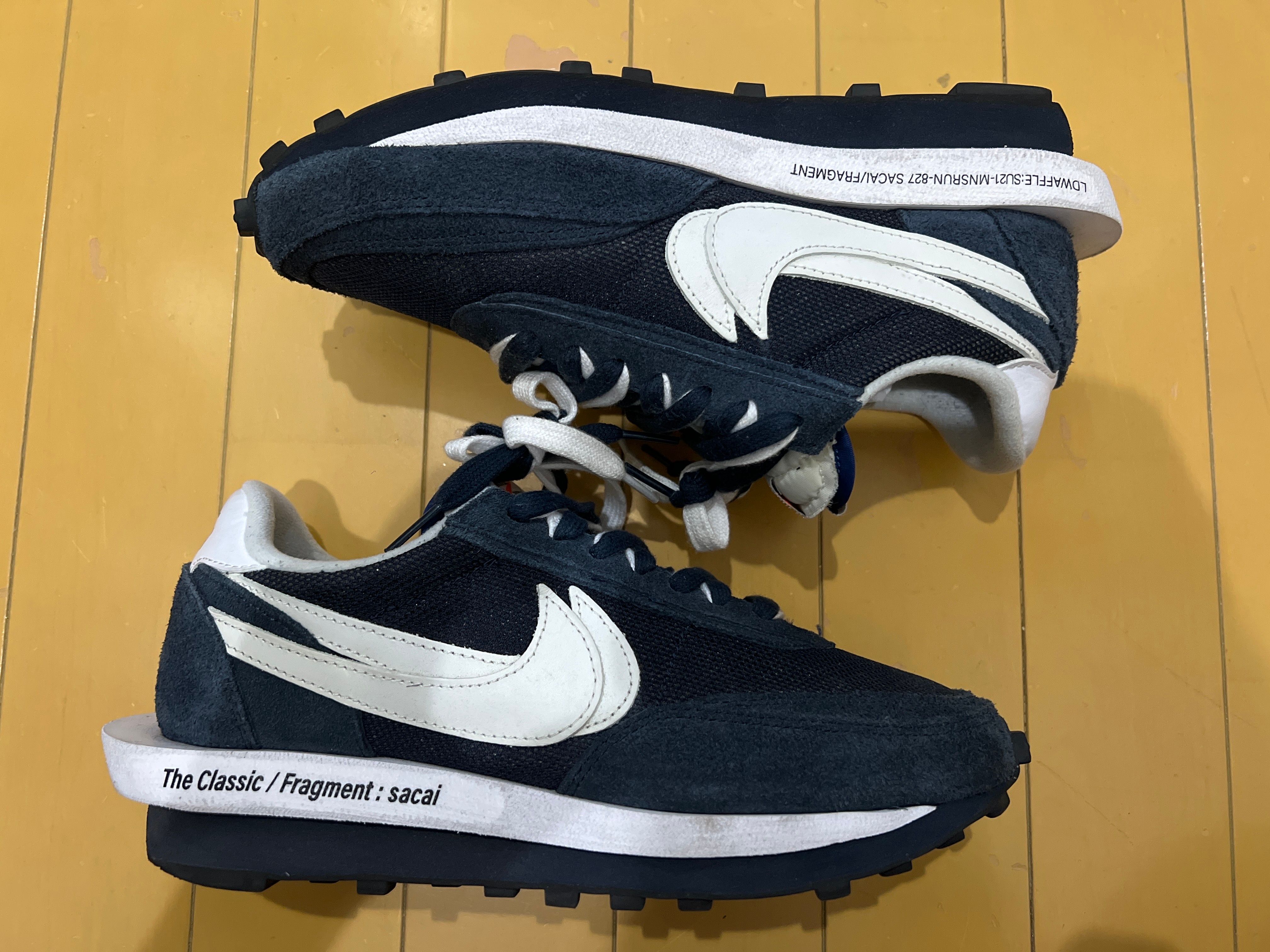 Fragment × sacai × Nike LD Waffle "Blackended Blue"