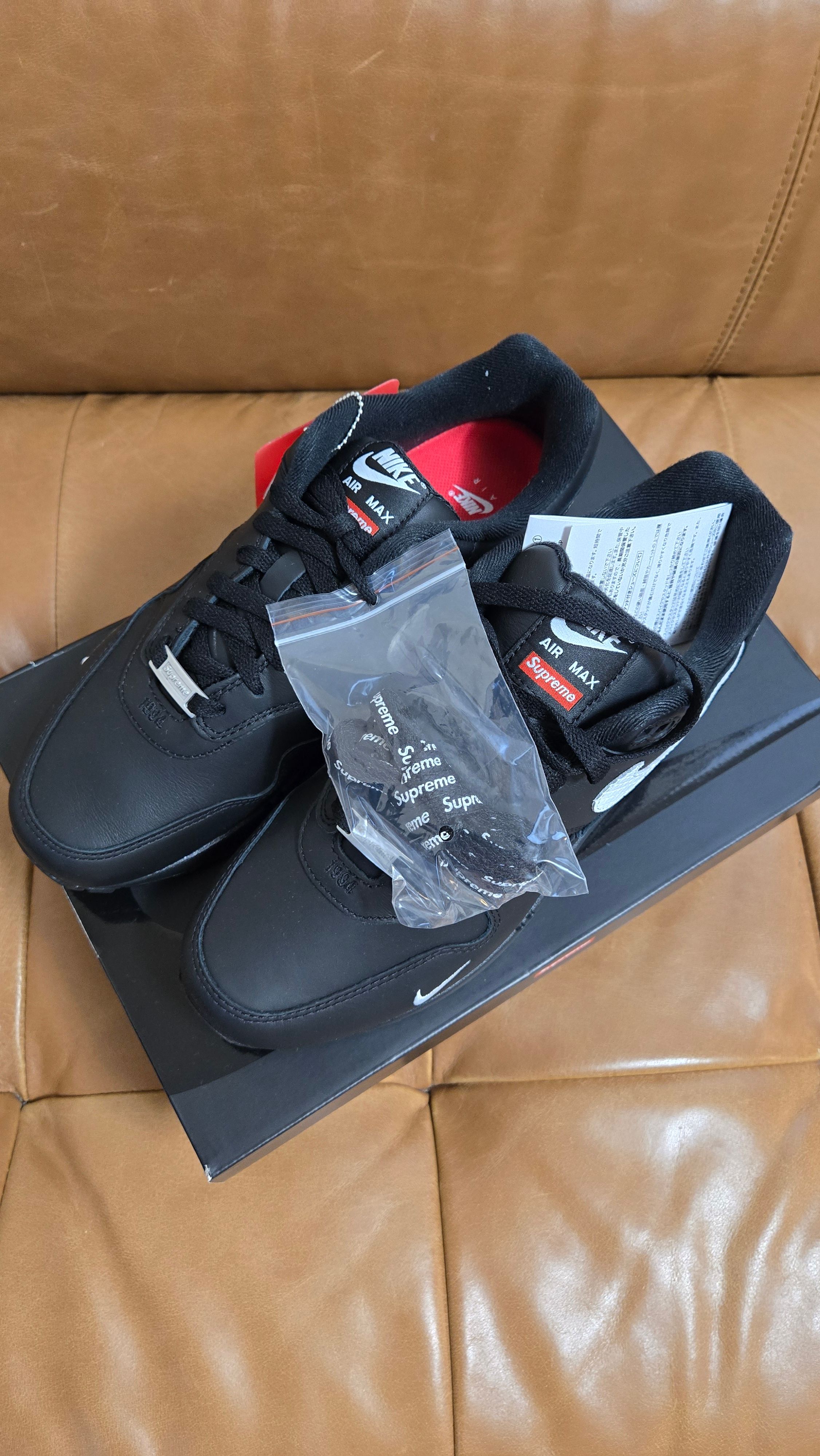 Supreme × Nike Air Max 1 '87 SP "Black" (25SS Week4)